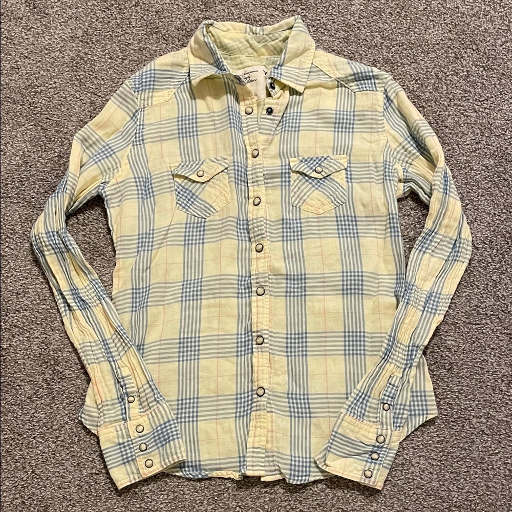 American Eagle Outfitters Women’s Plaid Shirt size 4